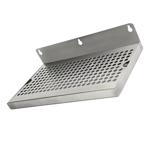 Stainless Steel Drip Tray, Wall Mount Non-Slip Drain Tray by Unknown