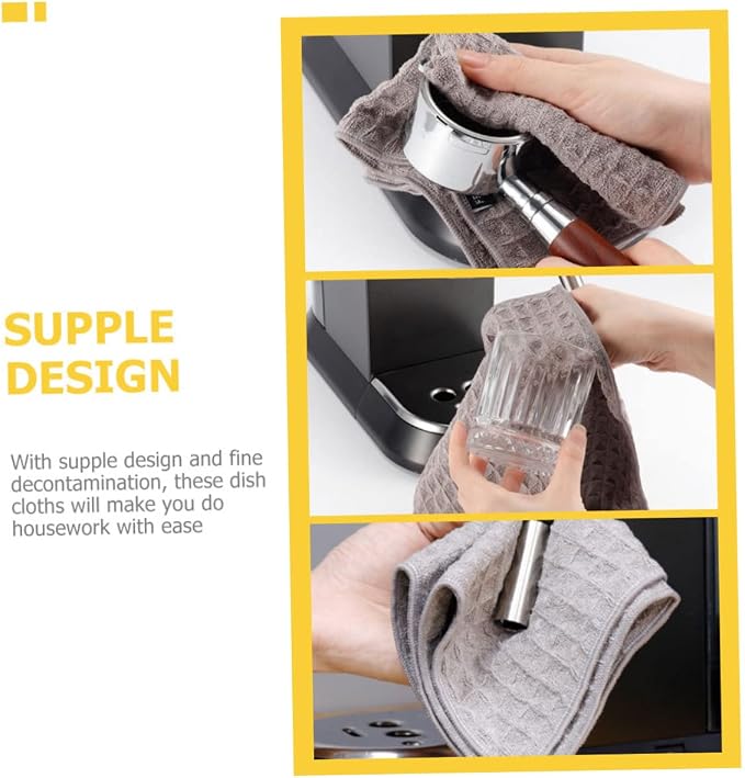 FOMIYES 4pcs Multi-use Coffee Machine Cleaning Cloths Absorbent Dish Towels - Image 7
