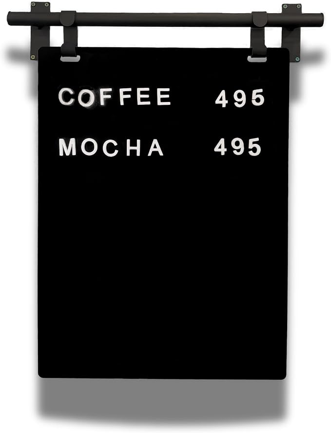 Hanging Menu Contemporary Style Chalkboard Sign, Metal Menu Display 22x28 - Image 2