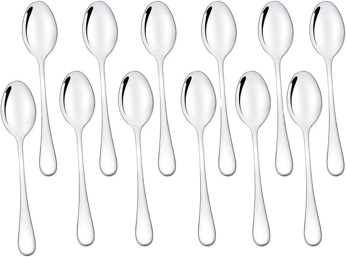 Wesdxc56 Demitasse Espresso Spoons Set of 12, Mini Coffee Spoon, 18/10 by Wesdxc56