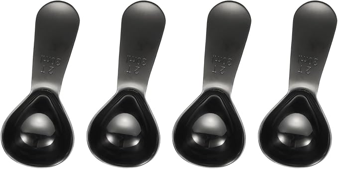 uxcell 4Pcs Stainless Steel Coffee Scoop, 30ml Short Handle Measuring Spoon by uxcell