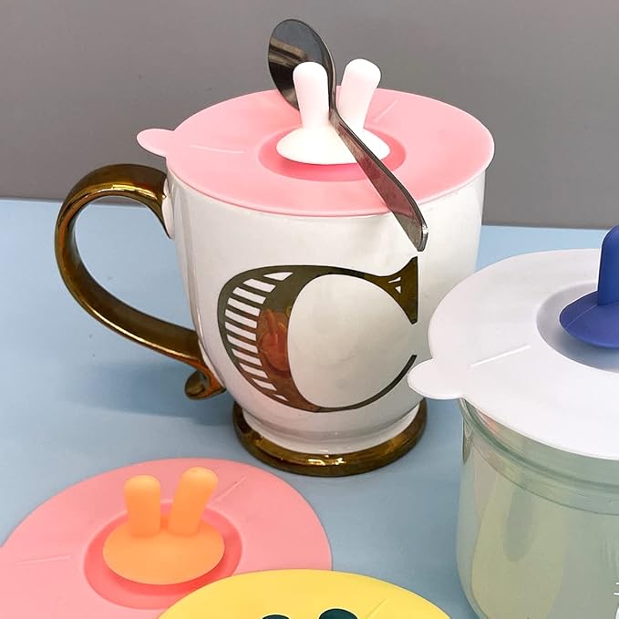 Wrapables Silicone Cup Lids, Anti-Dust Airtight Mug Covers - Image 4