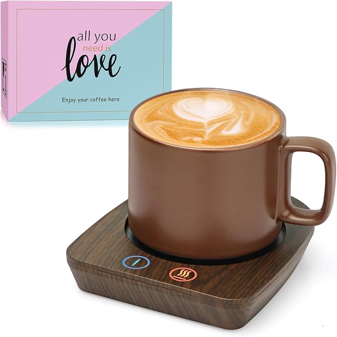 VOBAGA Coffee Mug Warmer & Mug Set, Coffee Cup Warmer by VOBAGA