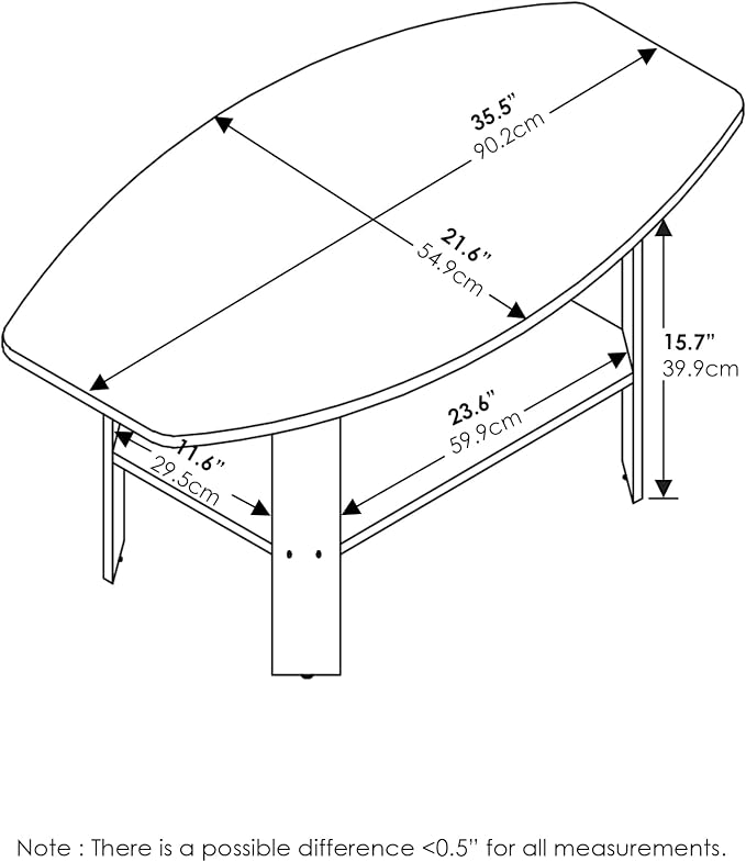 Furinno Simple Design, Coffee Table - Image 3