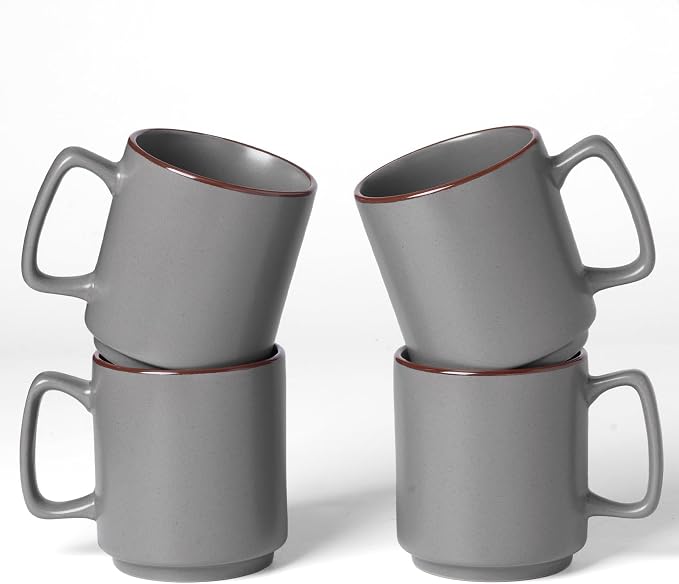 famiware Coffee Mugs Set of 4, Nebula 14oz Coffee Mugs, Ceramic Cup Set by Famiware