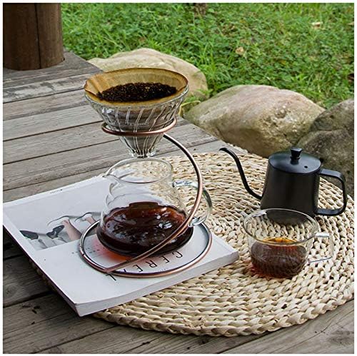 Reusable Metal Pour Over Coffee Dripper Stand Circinate Shaped - Image 7