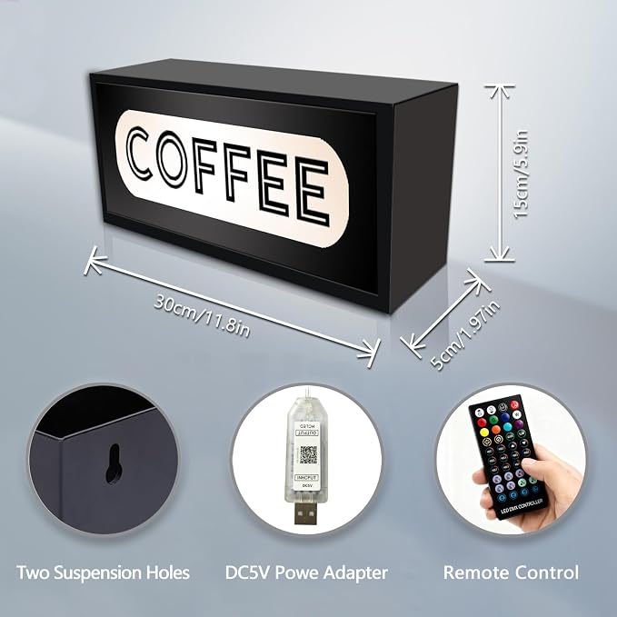 LED Neon Sign Coffee Light Signs Coffe Shop Streaming Room Music Bar Restaurant - Image 3