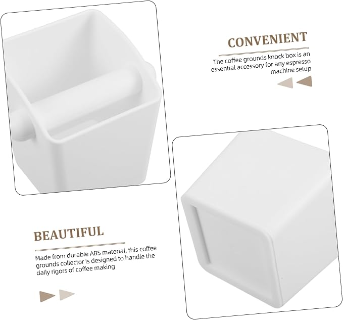 KALLORY Coffee Grounds Collector Bin Large Capacity Espresso Waste Container - Image 3