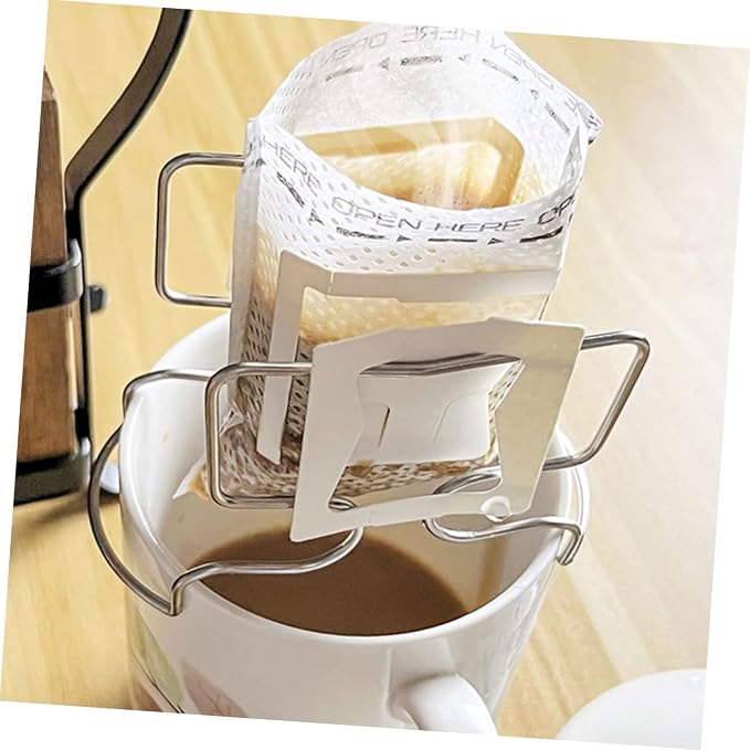 SOLUSTRE Coffee Stand Filter Bag Holder Hanging Ear Filter Rack Drip Bag - Image 2