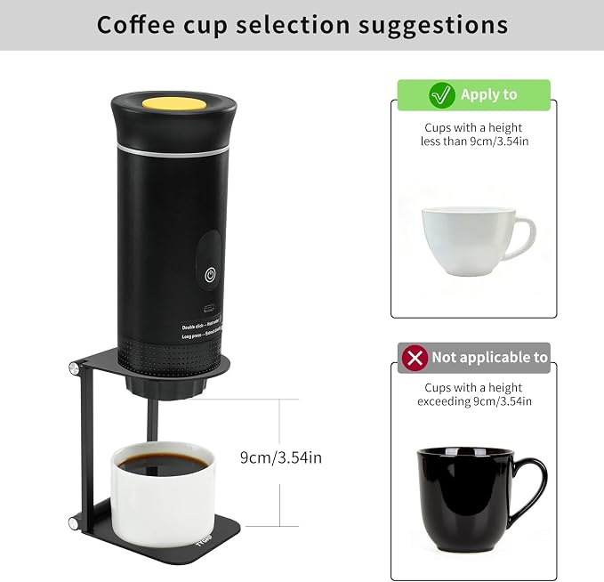 Pour Over Coffee Maker Stand, Foldable Portable Electric Espresso Machine Stand - Image 2