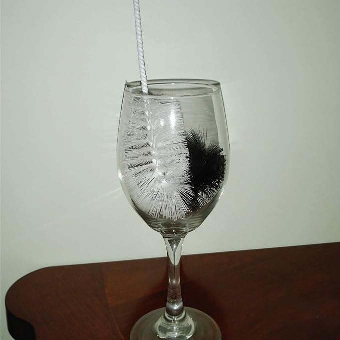 Bottle Brushes Thin Long Handle X 4, Utility Skinny Wire Cleaner Set Big Small - Image 7