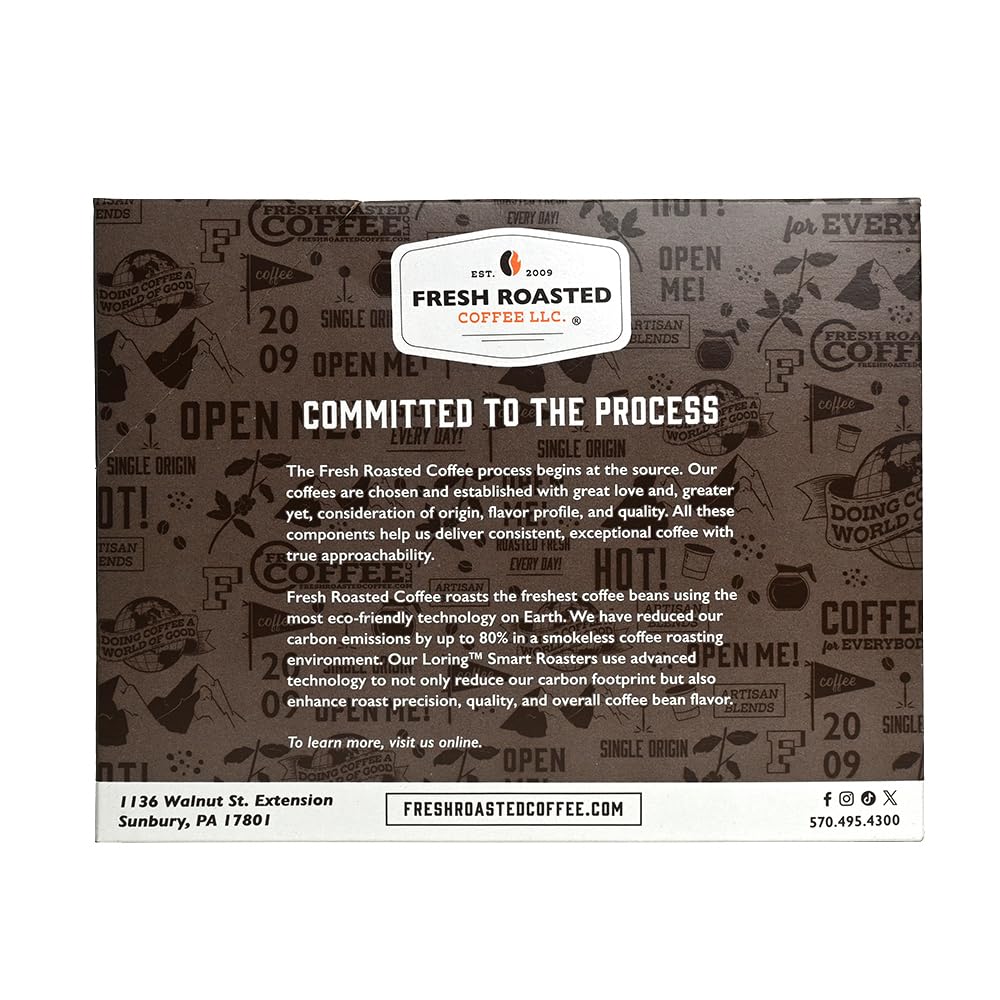 Fresh Roasted Coffee, Guatemala Huehuetenango, Medium Roast, 24 Pods for K Cup Brewers
