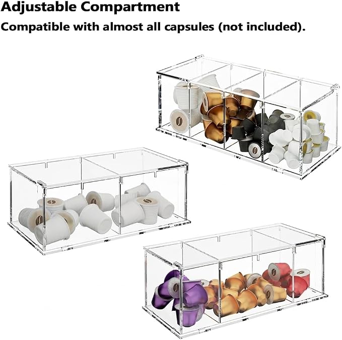 RR RAXMIN Coffee Capsule Holder Acrylic Box K Cup Holder Coffee Pod Storage - Image 5
