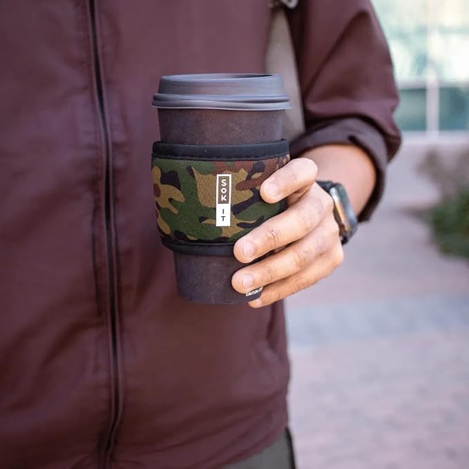 Sok It HotSok Coffee & Tea Reusable Insulated Neoprene Cup Sleeve - Image 3