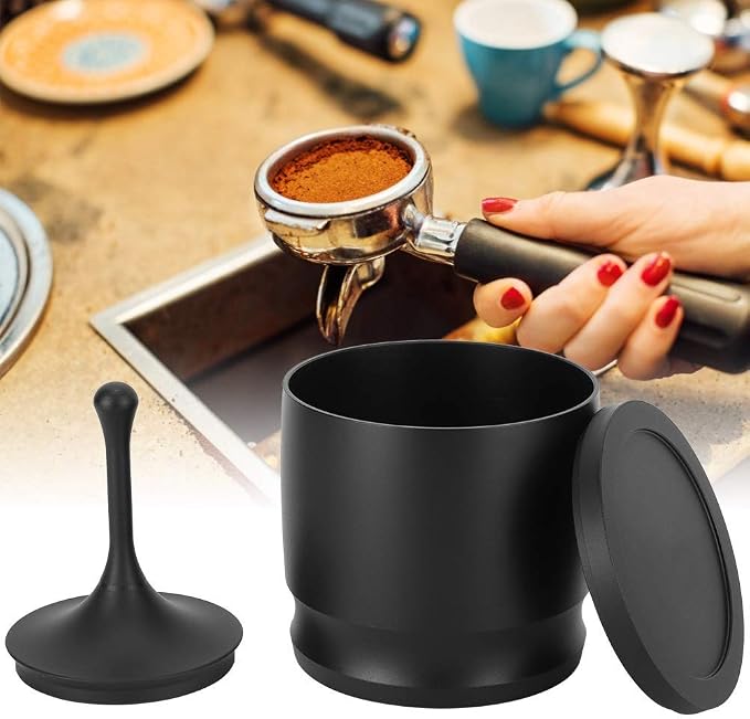 Fdit Stainless Steel Coffee Dosing Rings Press 58mm Powder Picker Grinder - Image 2