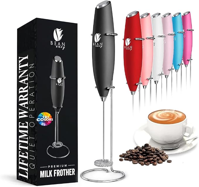 Bean Envy Milk Frother, Coffee Stirrers, Frother Wand, Milk Frother Handheld by BeanEnvy