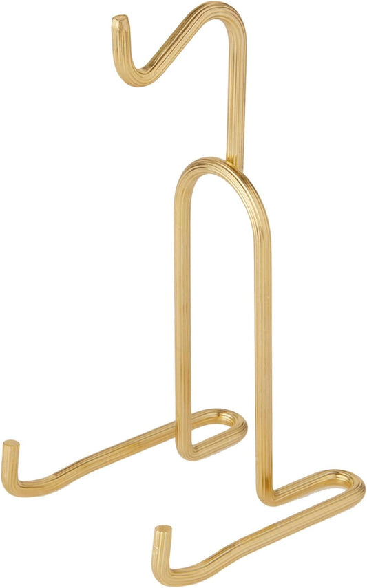 Bard's Demi-tasse Gold-toned Cup and Saucer Stand, 5.5" H x 2.75" W x 3.25" D (For 2-3 Fluid Ounce Espresso Cups), Pack of 2
