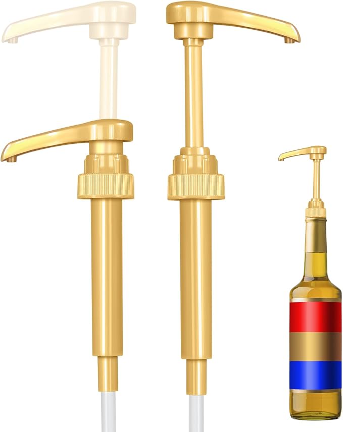2 Pack Fresh Finest Coffee Syrup Pump Dispenser, Syrup Pump is Compatible by FreshFinest