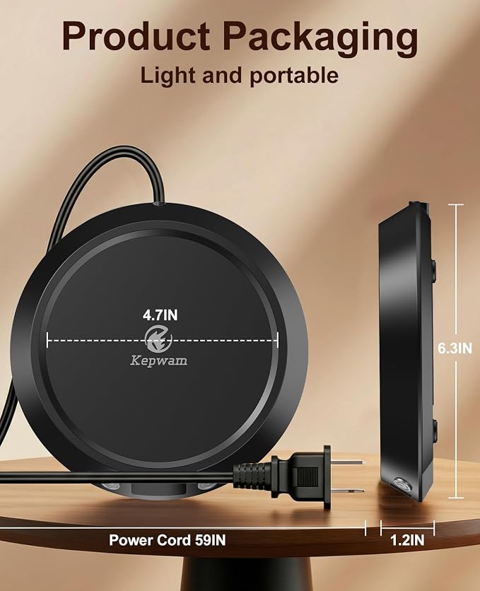 Kepwam Coffee Mug Warmer - 50W Electric Coffee Warmer - Image 6