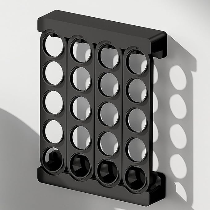 Haofy Modern White Coffee Capsule Rack Holds 20 Pods in Compact 9.6" Design - Image 3