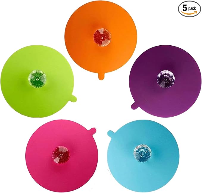 flower Silicone Cup Covers, Flexible Mug Covers, Tea Pots, Hot Cup Lids by MAQMAQQ