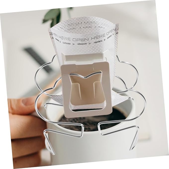 Amosfun Hanging Coffee Filter Bag Holder Lightweight Metal Dripper Stand - Image 7