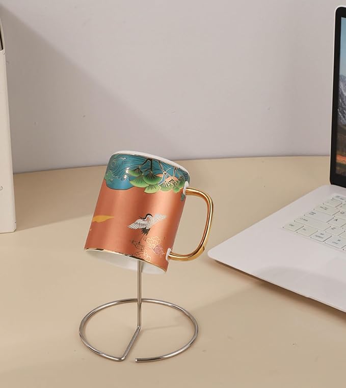 Minimalist Stainless Steel Cup Drying Rack, Single Mug Upside Down Holder - Image 4