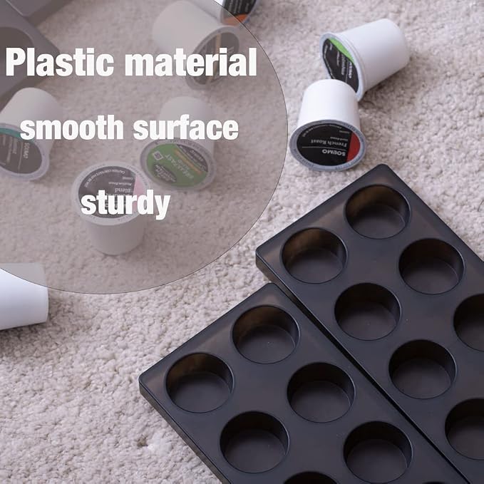 Coffee Pod Storage Organizer for Kitchen Drawer, Holders 40 K CUP, Premium - Image 2