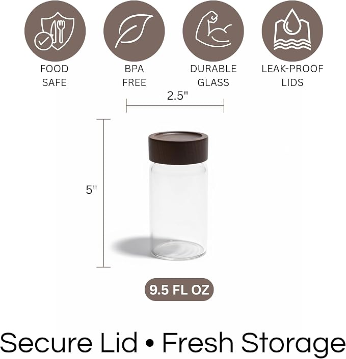 Wide Mouth Glass Storage Jars - Image 7