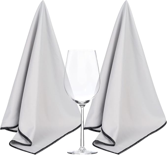 SINLAND Microfiber Glass Polishing Cloths Large Size Thick Lintless Drying by SINLAND