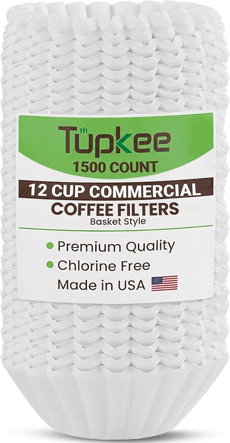 12-Cup Large Coffee Filters by Tupkee