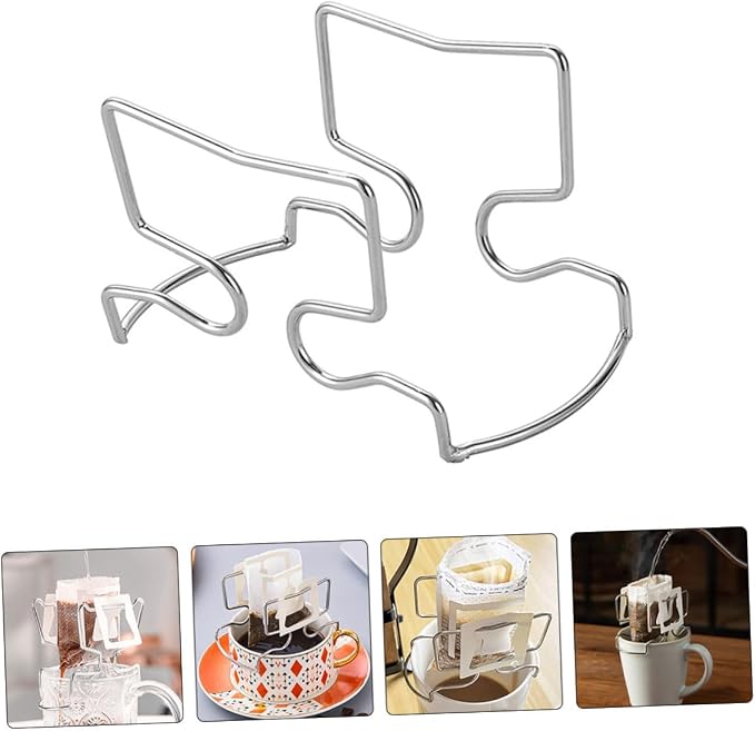 SOLUSTRE Coffee Stand Filter Bag Holder Hanging Ear Filter Rack Drip Bag - Image 8