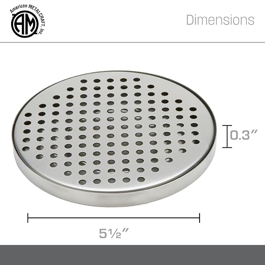 American Metalcraft DT3 Stainless Steel Drip Tray, 5.5"L x 5.5"W x 0.37"H - Image 4