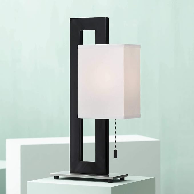 360 Lighting Floating Square 20 1/2" High Small Modern Accent Table Lamps Set - Image 5