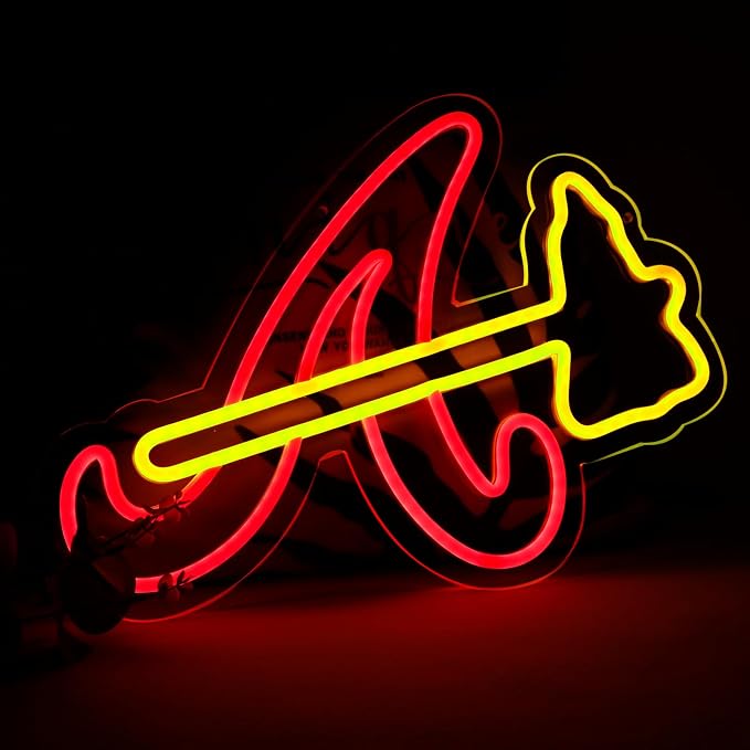 Balanar Braves Neon Signs For Wall Decor, Baseball Team Neon Light for Bedroom - Image 2