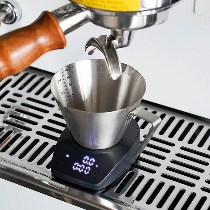 watchget Stainless Steel Espresso Cup, Double Spout & Dual Scale Measuring Cup - Image 6