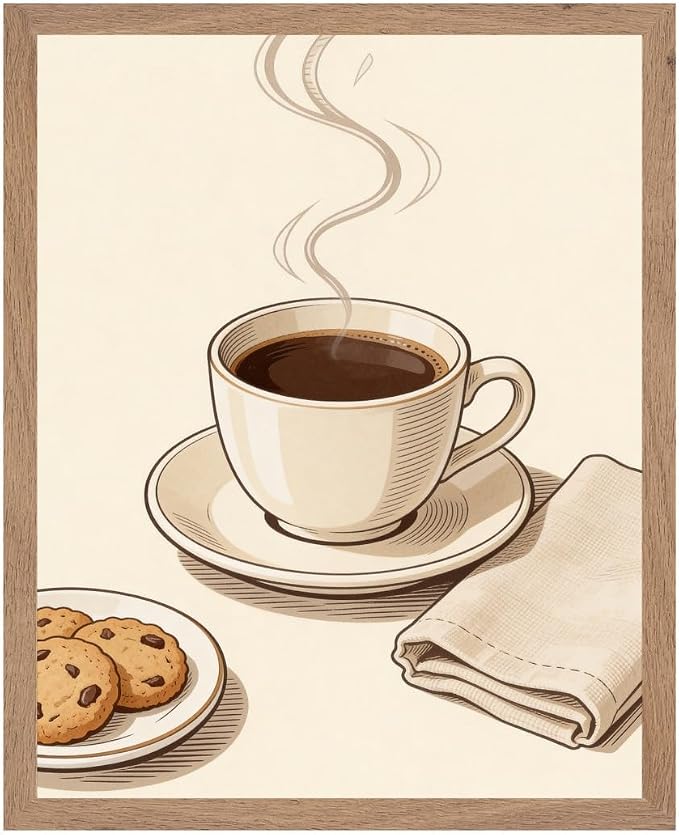 Lawrence Williams Designs Coffee and Cookies Poster by LawrenceWilliamsDesigns
