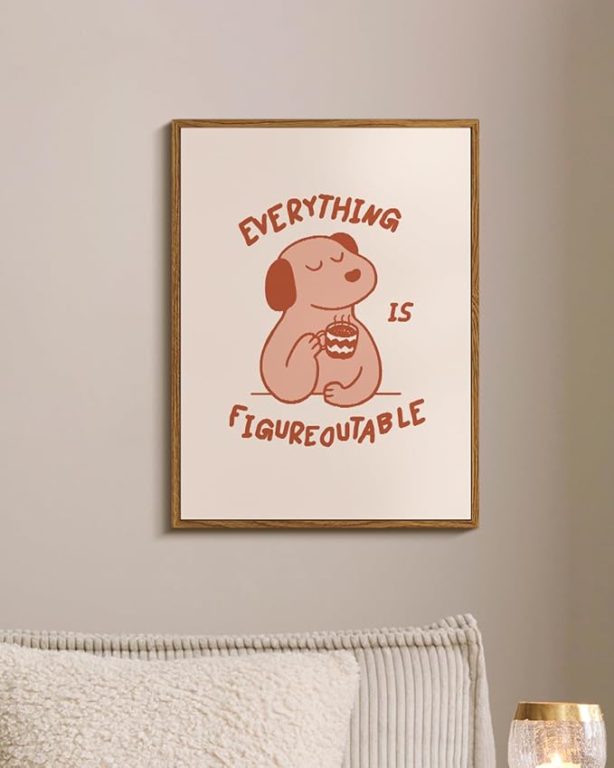 WHASAYART Motivational Dog Wall Art 12x16 Framed Canvas Print - Image 2