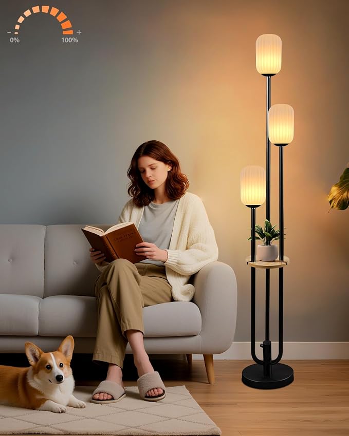 Lightdot Black Dimmable Floor Lamp by LightdotLighting