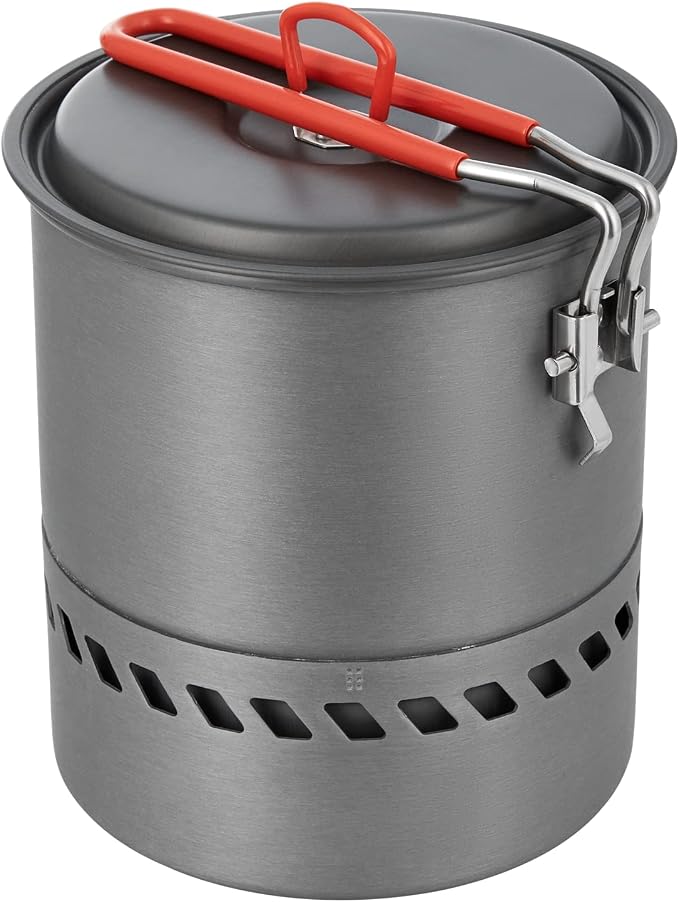 Bulin Camping Pot, 1.5L High Efficiency Backpacking Pot Ultralight Camping by BULIN