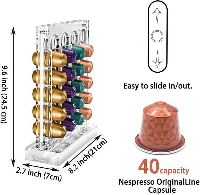 DuvinDD Coffee Pod Holder for Nespresso Original Line Capsule Holder Acrylic - Image 5
