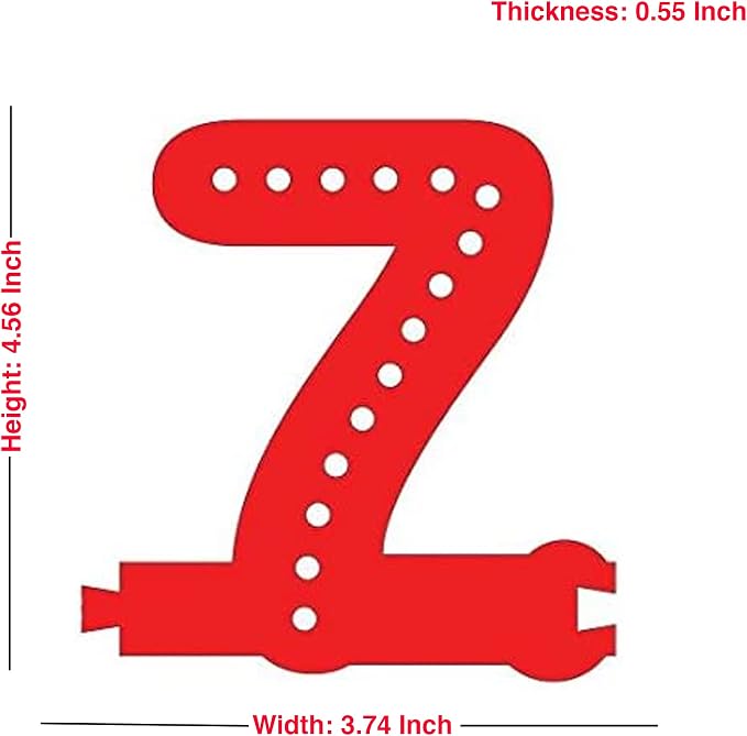 M&T Displays LED Marquee Letter Lights Modular Red Light Up Number Initial - Image 3