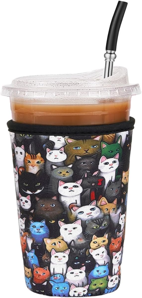 Iced Coffee Sleeve Reusable Medium 22-28oz by Cavllson