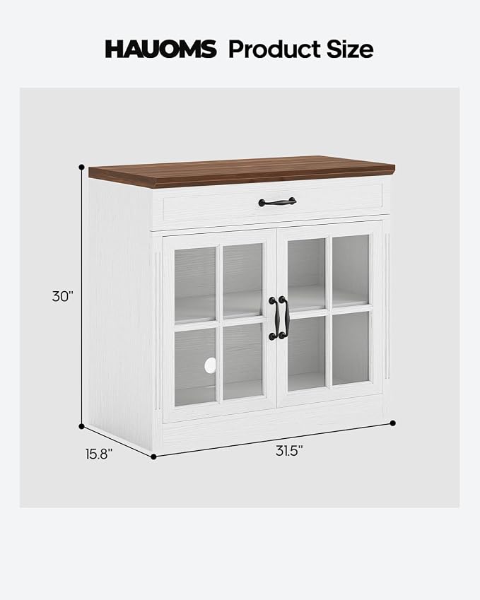 HAUOMS Modern Farmhouse Coffee Bar Cabinet - Image 2