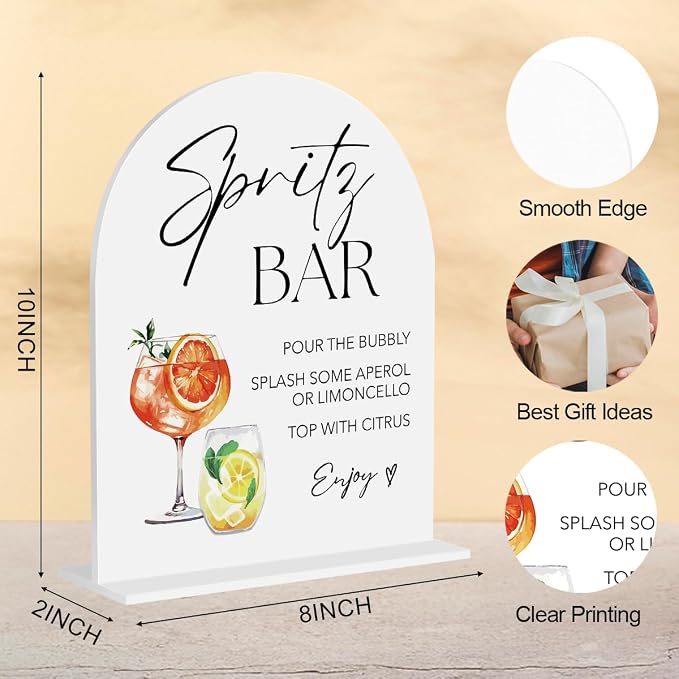 Spritz Bar Sign Aperol Spritz Decor Cocktail Drink Bar Sign - Image 2