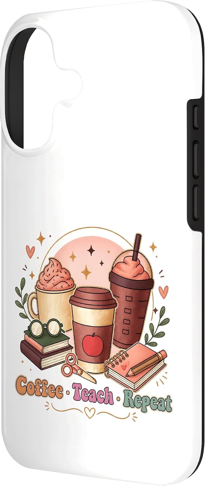 Coffee Teach Repeat Teacher Daily Routine Design Case - Image 2