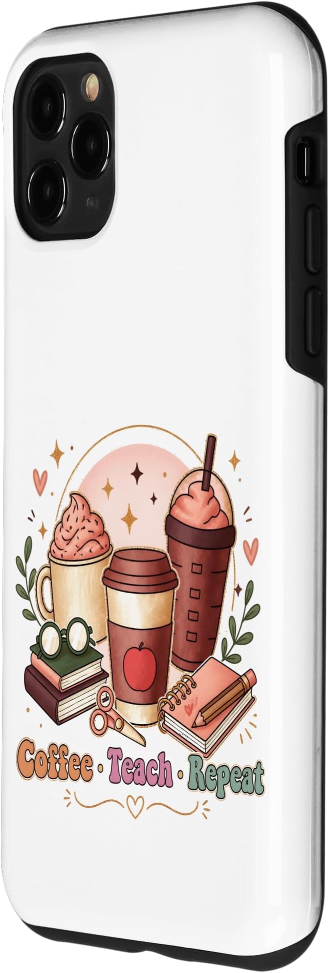 Coffee Teach Repeat Teacher Daily Routine Design Case - Image 2