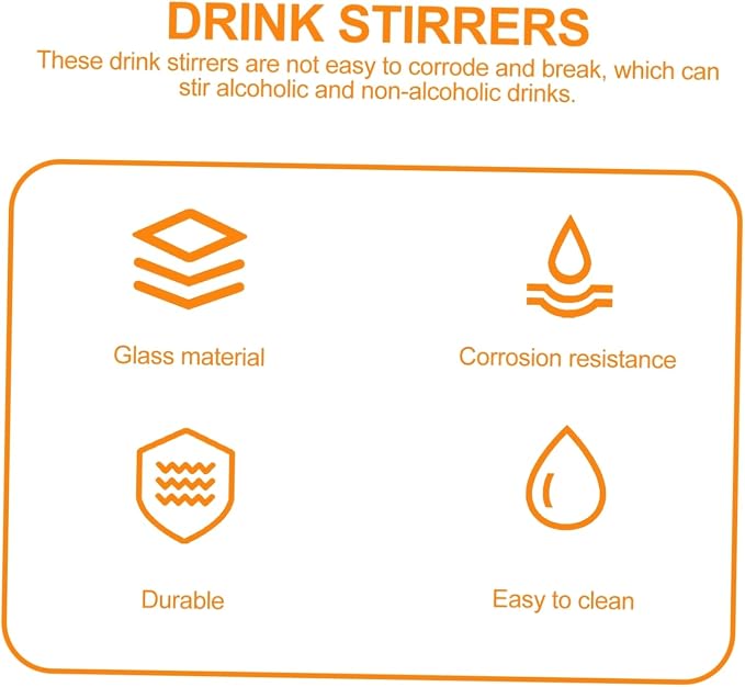 Mobestech 5pcs Moon Pattern Reusable Drink Stirrers Adorable Cocktail Mixing - Image 5