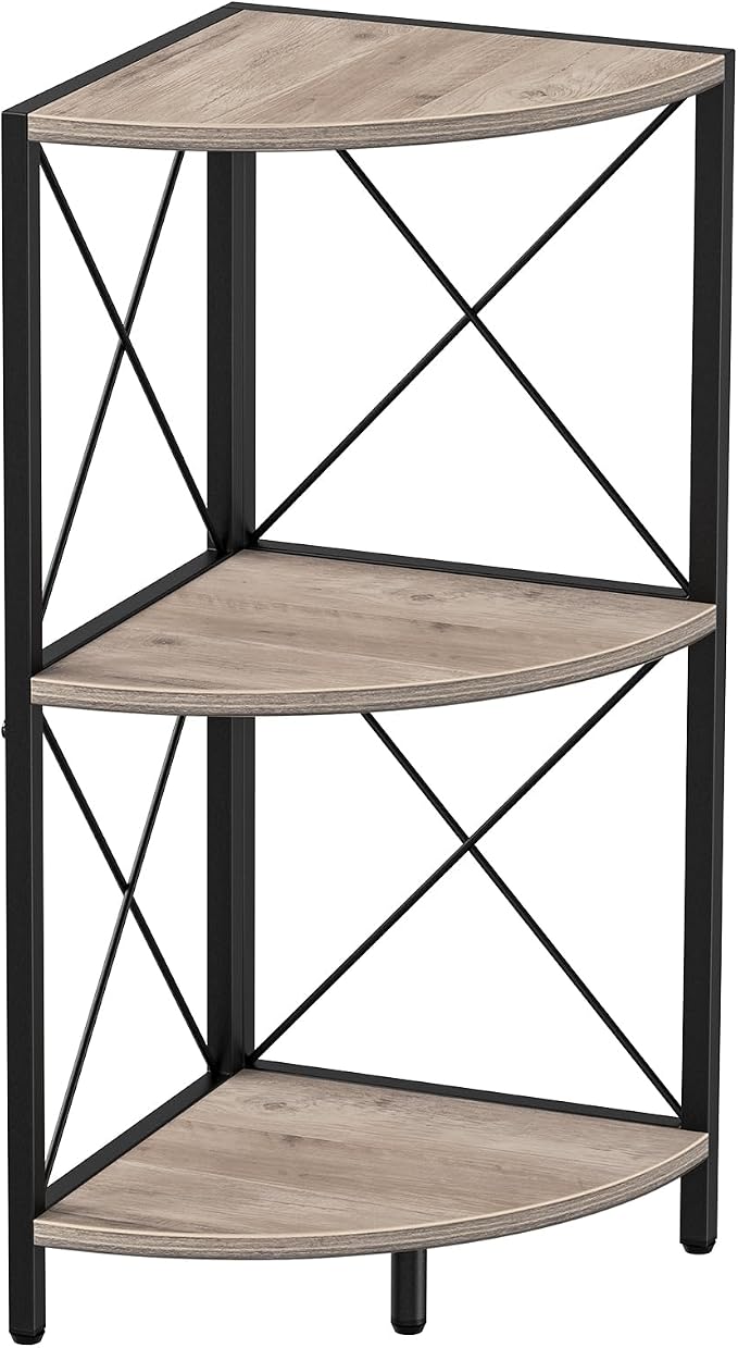 Snughome Corner Shelf for Desktop, 3-Tier Corner Storage Organizer by Snughome