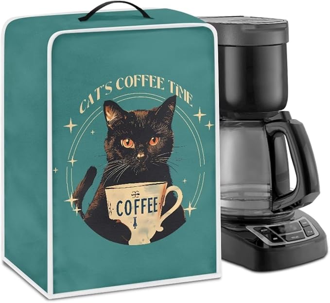 Coffee Maker Cover Lightweight Coffee Pot Cover Dust Protection Stain Resistant by Psesaysky